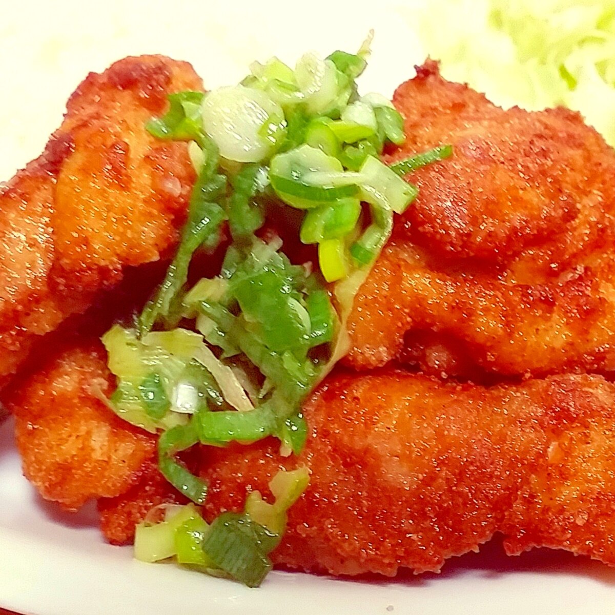 ねぎとミョウガの塩だれで 鳥のもも唐揚げ レシピ 作り方 By Yomogimotir 楽天レシピ